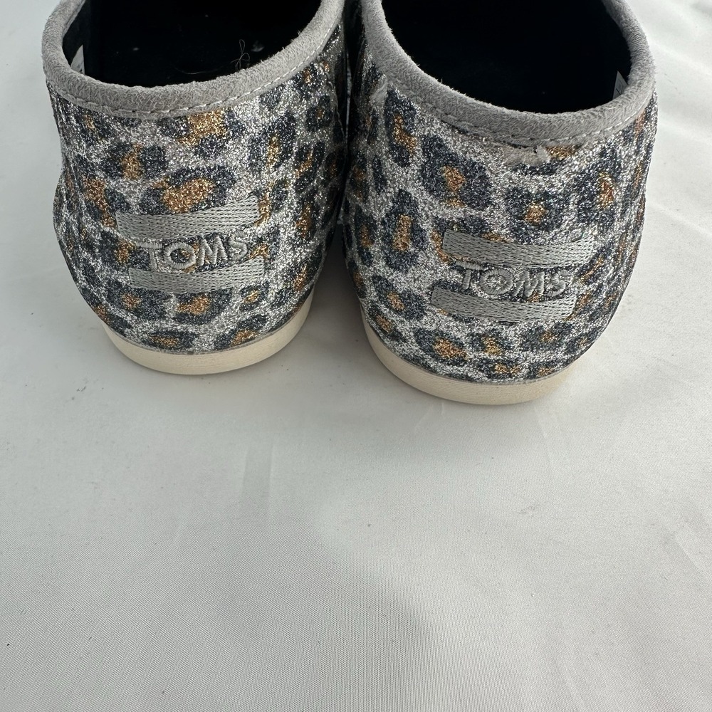 Women's TOMS Alpargata Glitter Animal Print Slip-On Comfort Shoes US Size 11 - Picture 5 of 8
